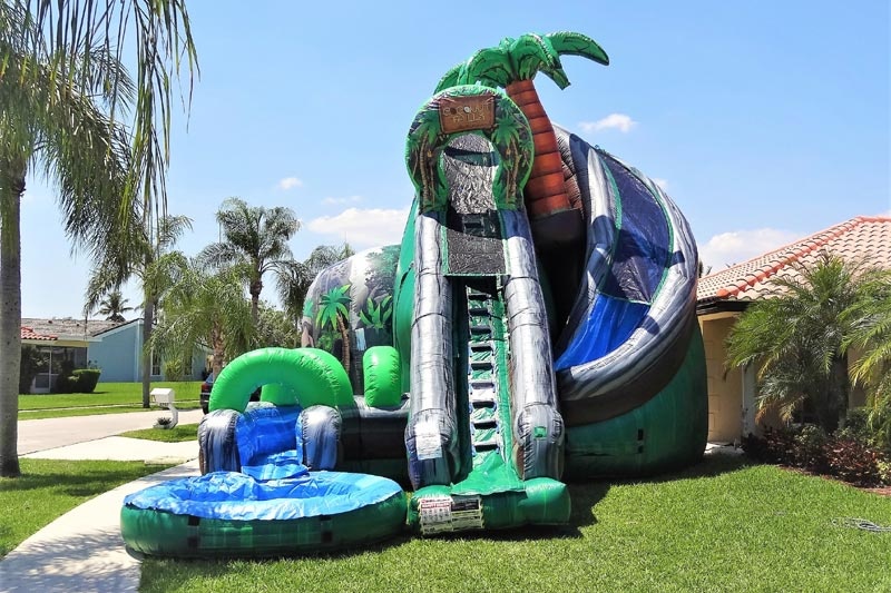 WS019 Coconut Falls 27ft Tall Inflatable Water Slide