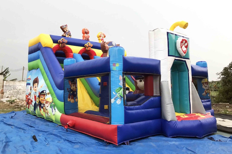 WB024 PAW Patrol Dog Park Fun City Inflatable Bounce Slide