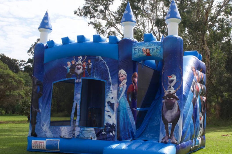 WB018 Frozen Tower Inflatable Jumping Castle and Slide