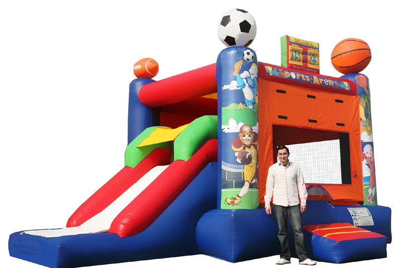 WJ129 EZ Arena Sports Inflatable Bounce Slide Combo