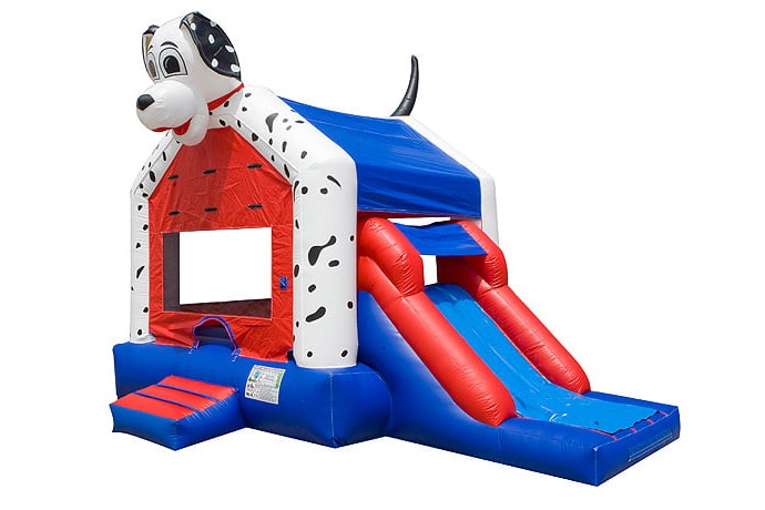 WJ128 Dalmatian Dog Inflatable Bounce Slide Combo