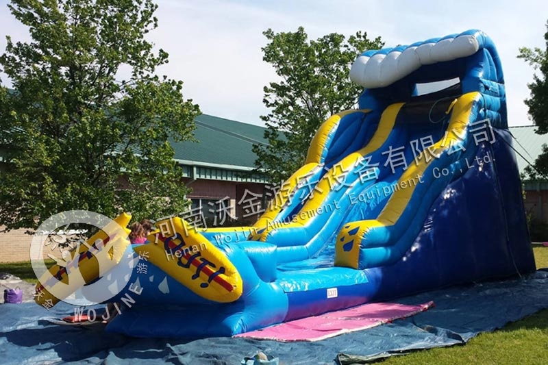 20 ft Inflatable Water Slide Wipe Out with Pool Set