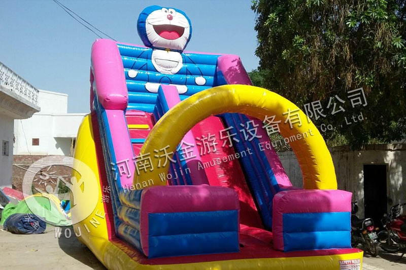 DS002 Doraemon Kids Inflatable Dry Slide Outdoor