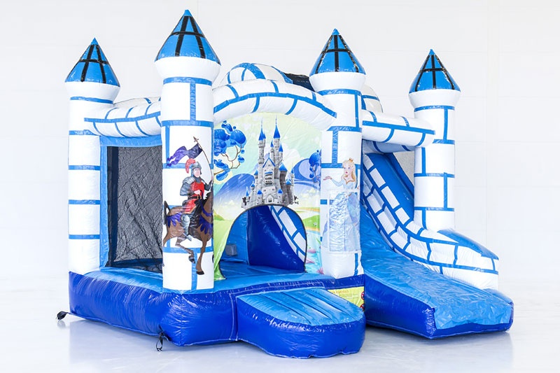 MC023  Multiplay Jumpy Happy Inflatable bouncer castle slide combo
