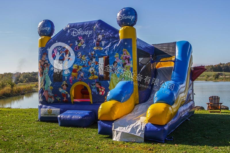 Disney 5 in 1 Inflatable Jumping Castle Bounce Slide Combo