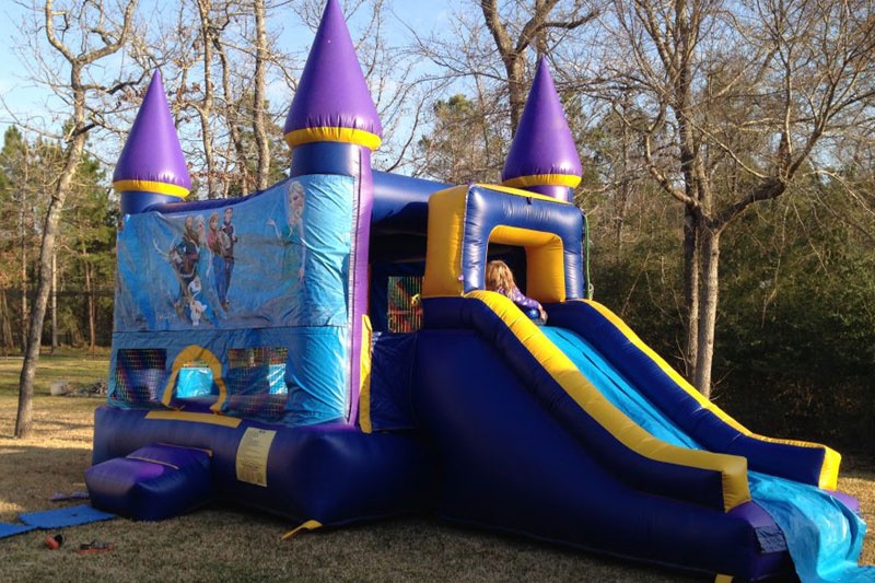 WB002 Frozen Inflatable Bounce House Slide Combo