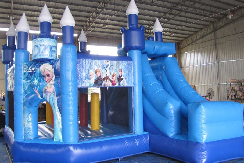 WJ144 Princess inflatable bouncer jumping combo slide frozen bouncy castle