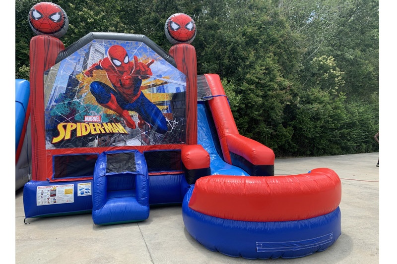 WJ093 Marvel Avengers Inflatable Wet Combo Bouncer Slide
