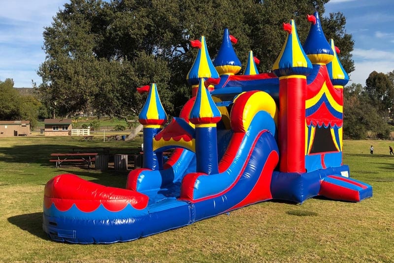 WB056 Big Tap Inflatable Combo Bounce Castle with Water Slide