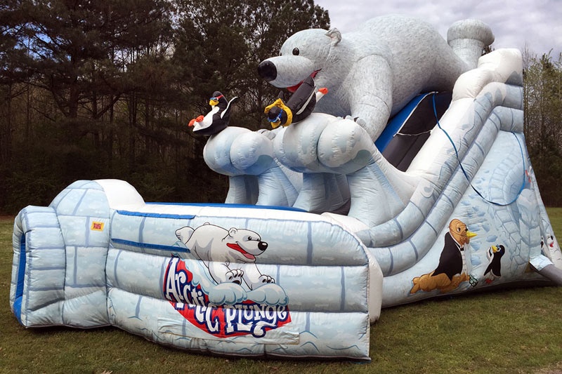 DS172 Arctic Polar Bear Plunge Inflatable Dry Slide