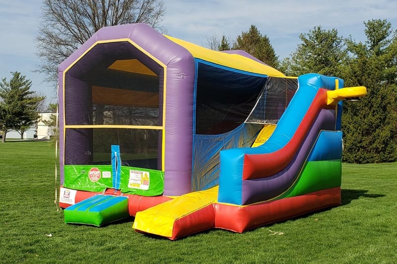 WJ119 Wacky Inflatable Combo Bounce Castle Slide