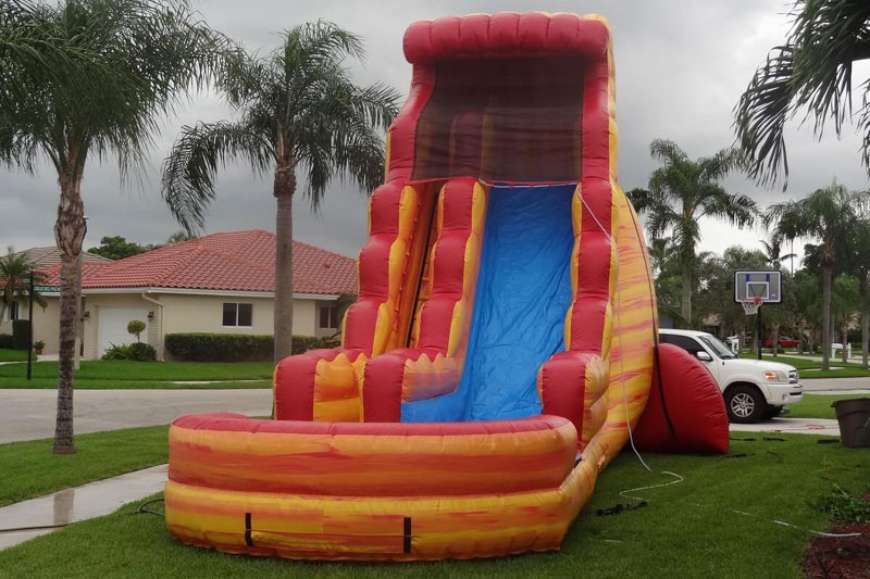 WS062 25ft Tall Firestorm Hottest Inflatable Water Slide