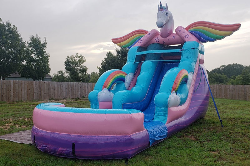 WS076 16Ft Unicorn Inflatable Water Slide