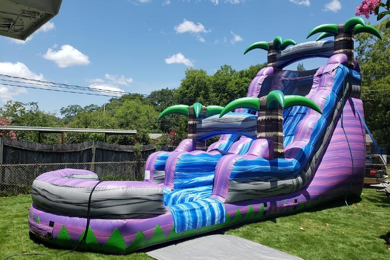 WS077 18Ft Purple Crush Inflatable Water Slide