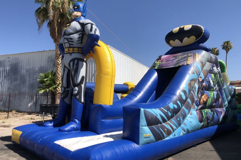 WJ070 Batman Inflatable Bounce Combo Obstacle Course with Slide