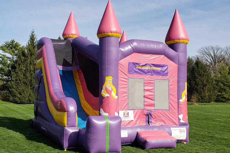 WJ124 4-in-1 Princess Inflatable Combo Bounce House
