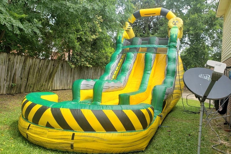 WS081 18ft Dual Lane BioHazard Inflatable Water Slide