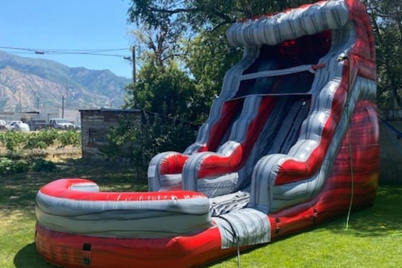 WS083 14ft Lava Rush Inflatable Water Slide