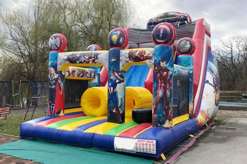 DS039 20Ft Avengers Inflatable Dry Slide