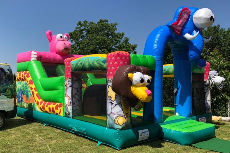 WJ117 Safari Inflatable Bounce House Jumping Castle for Sale