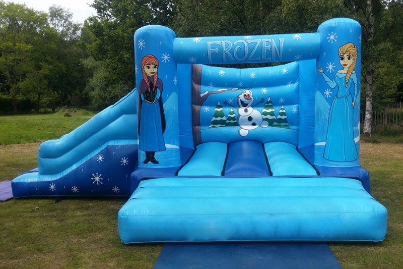 WB009 Frozen Inflatable Bounce House with Slide