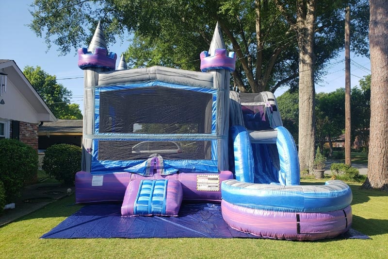 WB008 Crystal Inflatable Wet Combo Bouncer Slide