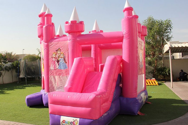 WJ126 Princess Inflatable Combo Bounce House Jumping Slide