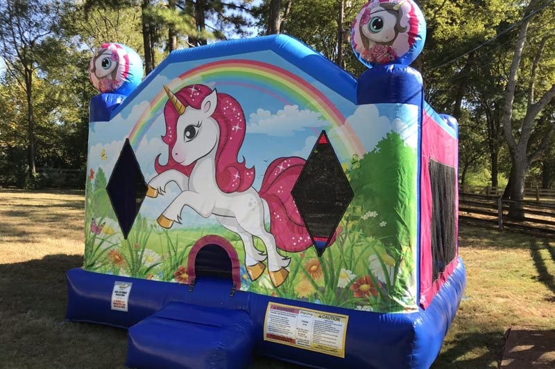 WB047 Unicorn Inflatable Bounce House Jumping Castle