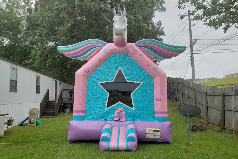 WB060 Unicorn Inflatable Bounce House Jumping Castle