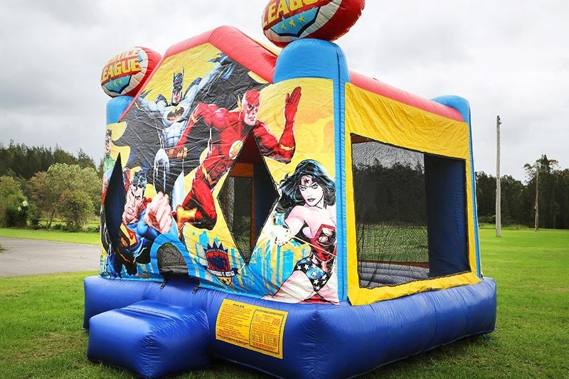 WB034 Small Justice League Inflatable Jumping Castle Bounce House