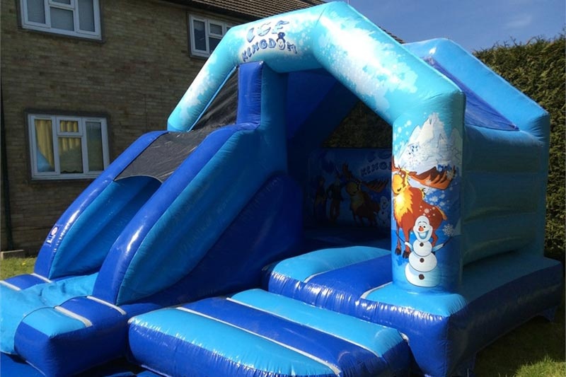 WB042 Frozen Small Inflatable Combo Bouncy Castle with slide