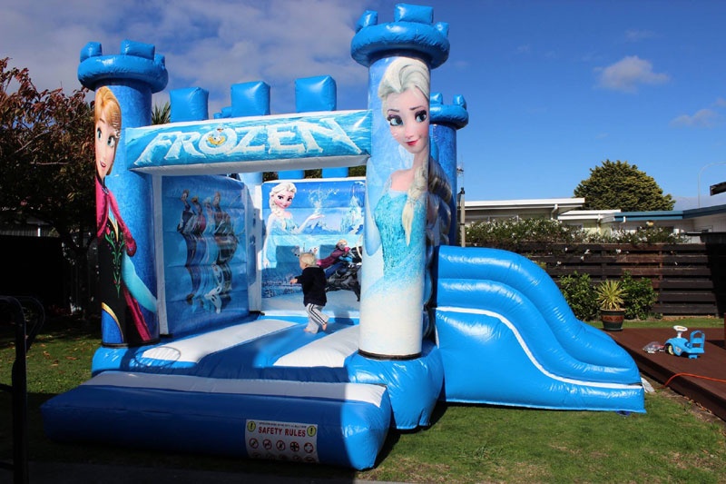 WB050 Frozen Themed Inflatable Combo Bouncy Castle with Slide