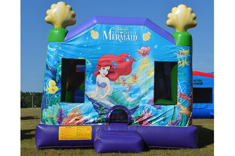 WB061 Disney Little Mermaid Bounce House Inflatable Moonwalk