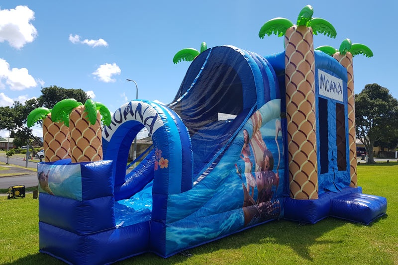 WB097 Moana Inflatable Combo Bounce House with Slide