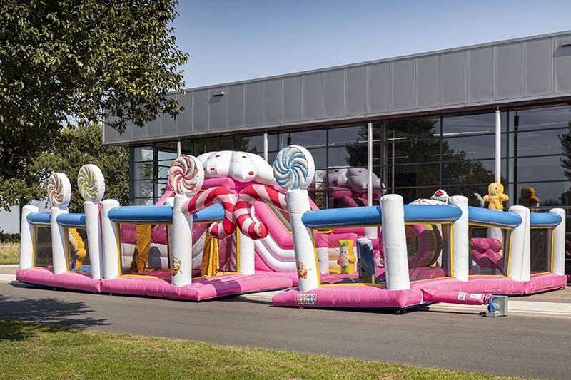 MC195 Candyland Theme Inflatable Bounce World Park Fun City