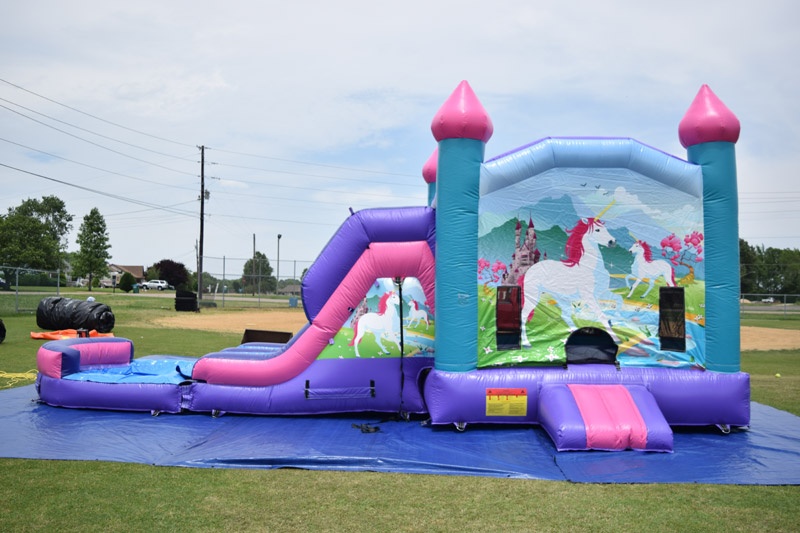 WB104 Unicorn 6-in-1 Inflatable Wet Combo Bouncer Slide