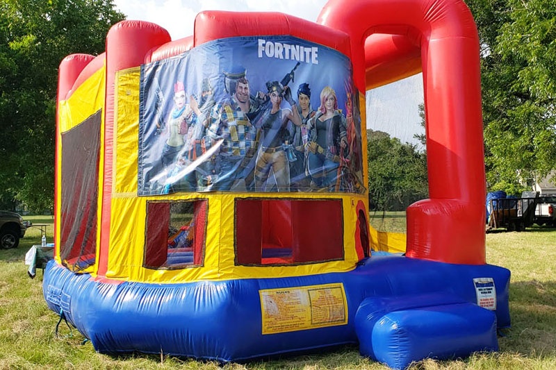 WB108 Fortnite Multi Colored 4in1 Castle Inflatable Combo Bouncer