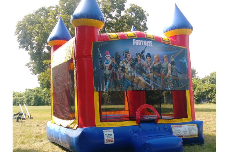 WB109 Fortnite Moonwalk Inflatable Bounce House