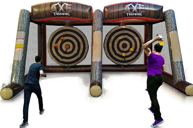 SG009 Inflatable Axe Throwing Mobile Dual Unit