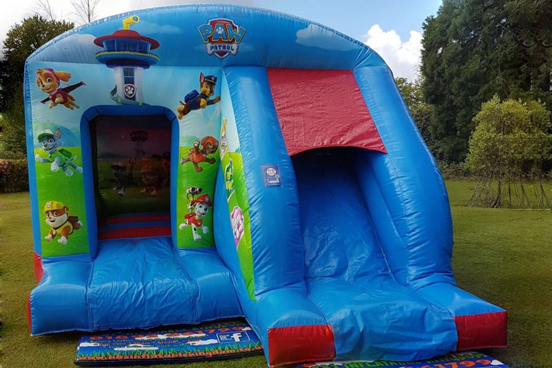 WB119 Paw Patrol Theme Bounce House Inflatable Castle Slide