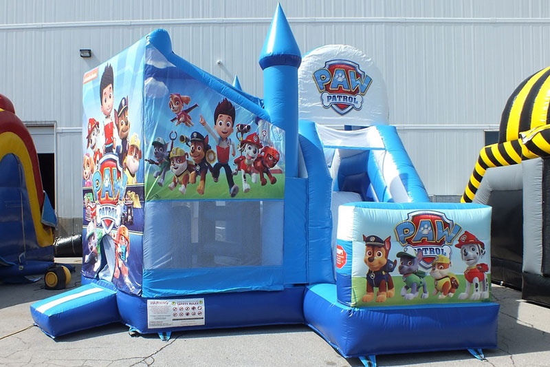 WB121 Paw Patrol Theme Inflatable Combo Bouncer Slide