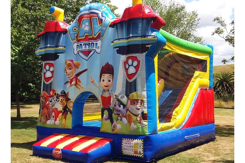 WB123 Paw Patrol Inflatable Combo Bouncy Castle Slide