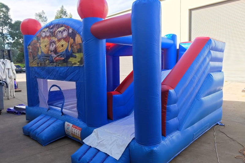 WB113 The Minions Jumping Castle Inflatable Combo Slide