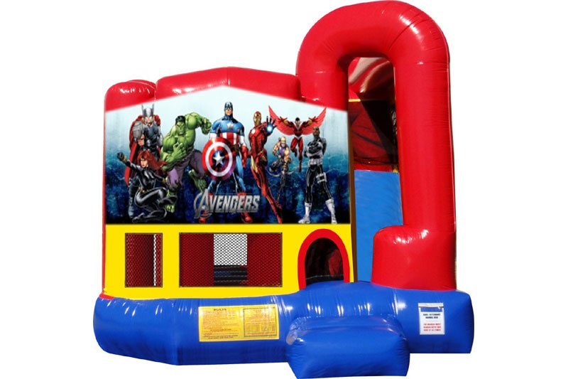 WB130 Avengers 4 in 1 Inflatable Combo Slide Jumping Castle