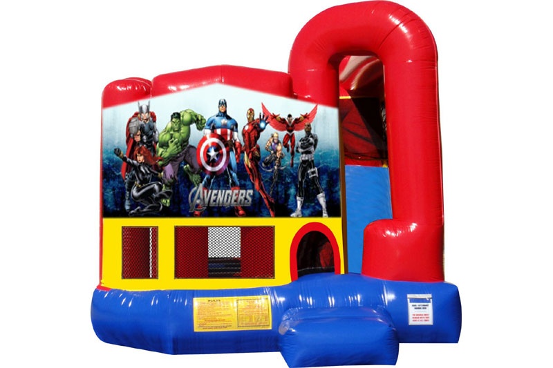 WB130 Avengers 4in1 Inflatable Combo Slide Jumping Castle