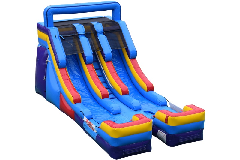 WS111 16FT Double Lane Inflatable Water Slide with Pool