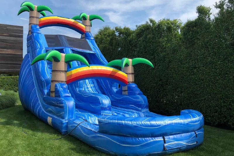 WS106 20ft Tropical Inflatable Water Slide with Pool