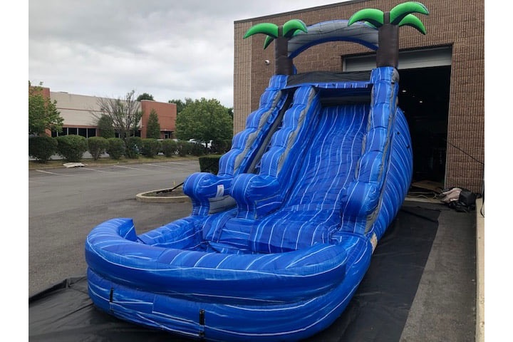 WS105 16ft Tropical Inflatable Water Slide with Pool