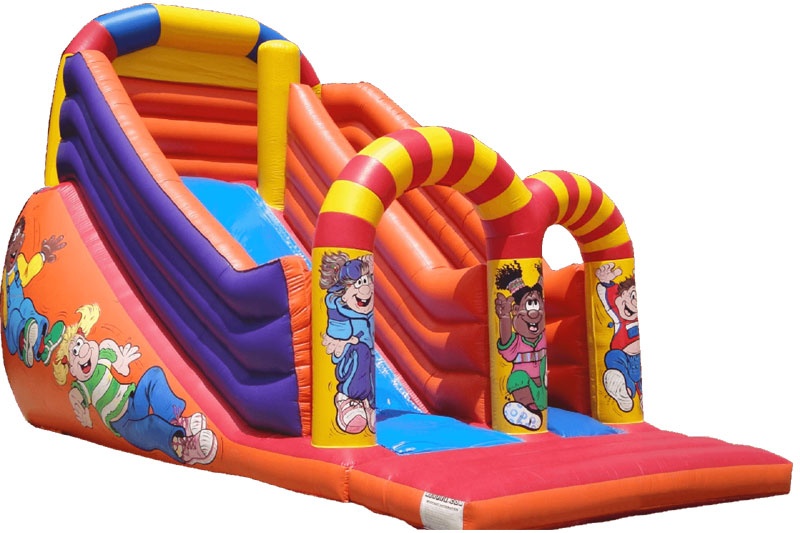 DS010 16ft Tall Playtime Adorable Inflatable Dry Slide