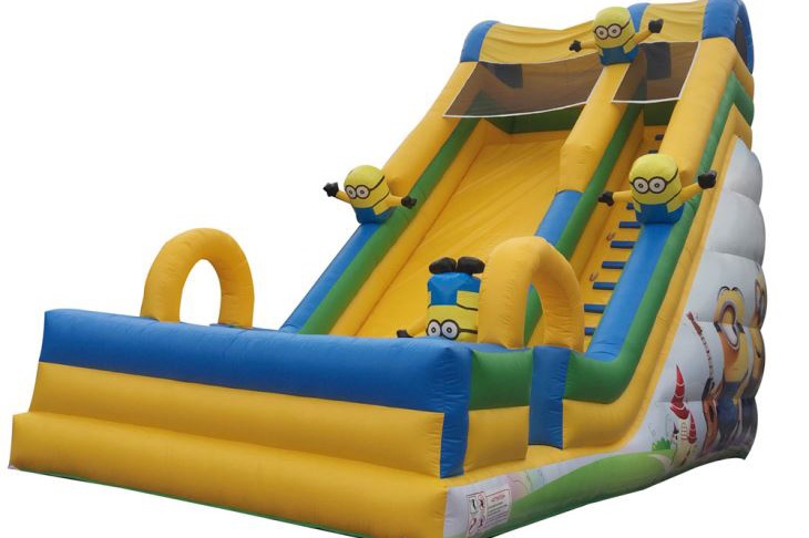 DS023 Minions Tobogan 20ft Tall Inflatable Dry Slide
